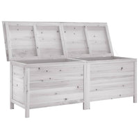 Contenitore Giardino Bianco 150x50x56,5 cm Legno Massello Abete 364757