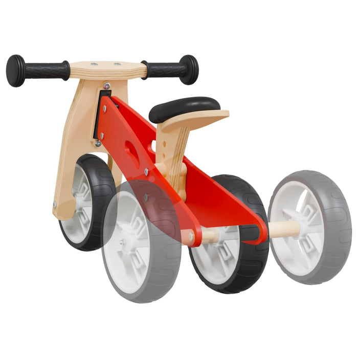 Bicicletta Senza Pedali per Bambini 2 in 1 Rossa 358352