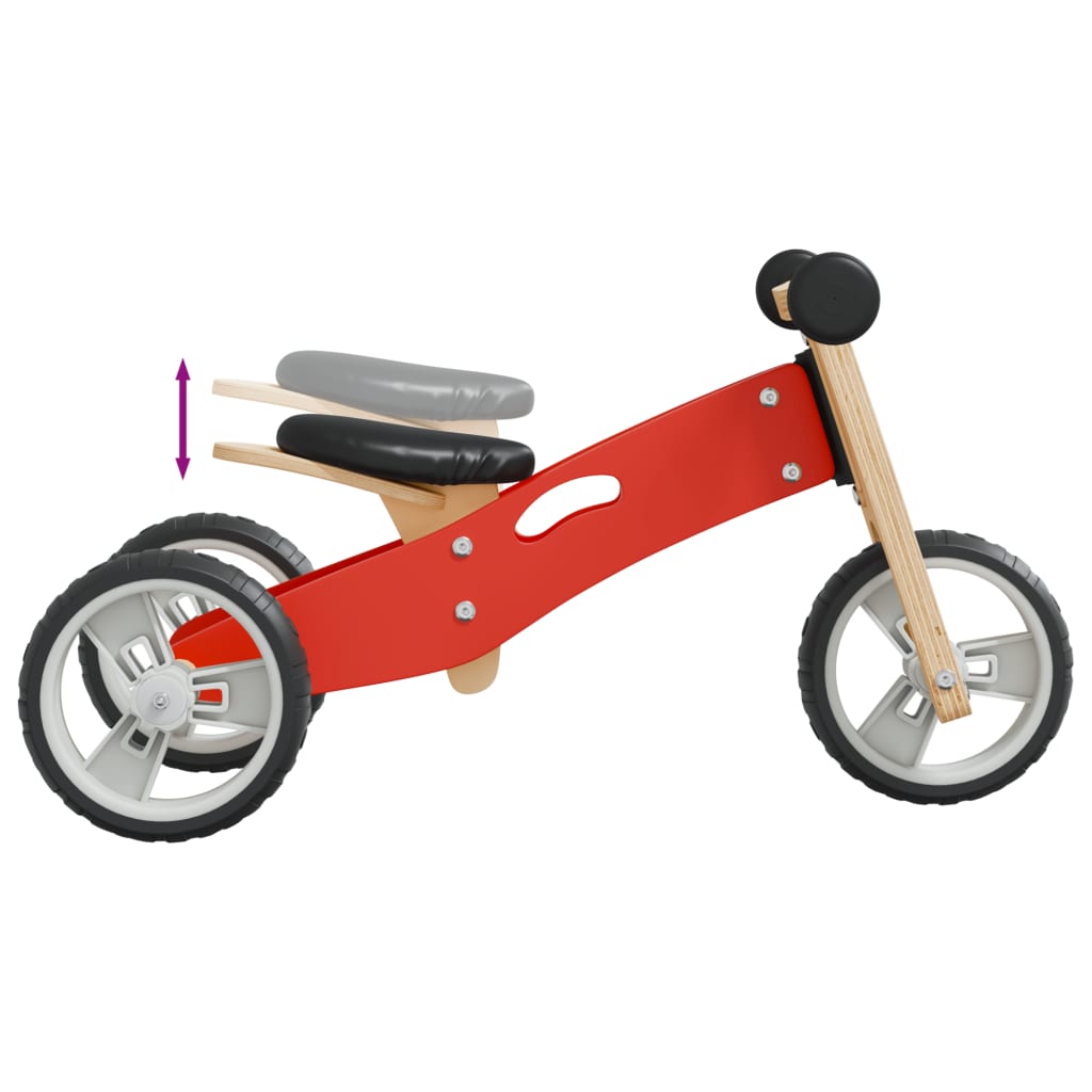 Bicicletta Senza Pedali per Bambini 2 in 1 Rossa 358352