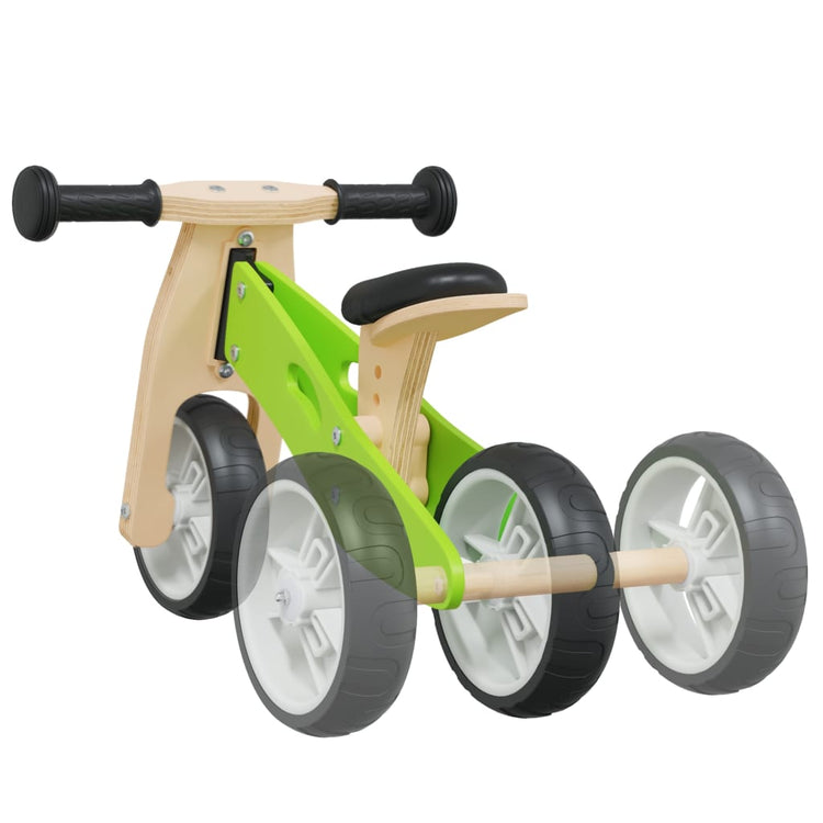 Bicicletta Senza Pedali per Bambini 2 in 1 Verde 358353