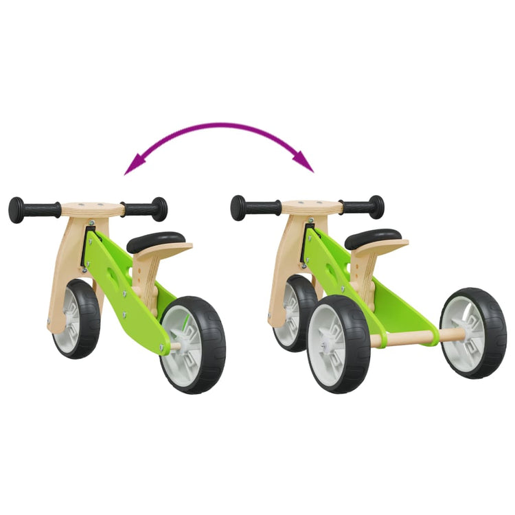 Bicicletta Senza Pedali per Bambini 2 in 1 Verde 358353