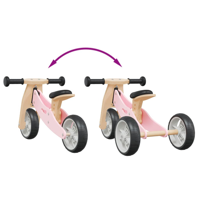 Bicicletta Senza Pedali per Bambini 2 in 1 Rosa 358354