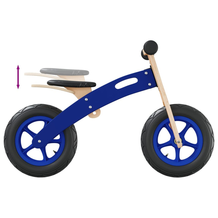 Bicicletta Senza Pedali per Bambini con Pneumatici Aria Blu 358358