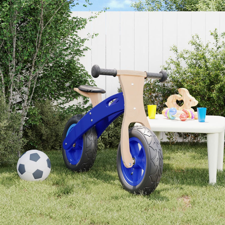 Bicicletta Senza Pedali per Bambini con Pneumatici Aria Blu 358358