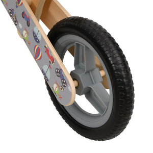 Bicicletta Senza Pedali per Bambini Grigio Stampato 358363