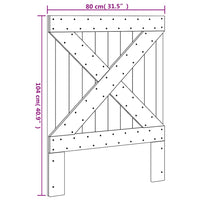 Testiera 80x104 cm in Legno Massello di Pino 358403