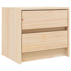 Comodini 2 pz 40x31x35,5 cm in Legno Massello di Pino 836136