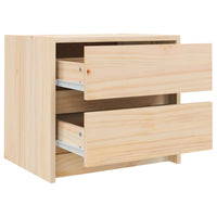 Comodini 2 pz 40x31x35,5 cm in Legno Massello di Pino 836136