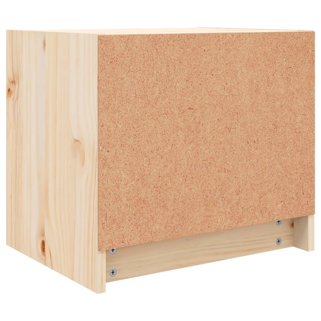 Comodini 2 pz 40x31x35,5 cm in Legno Massello di Pino 836136