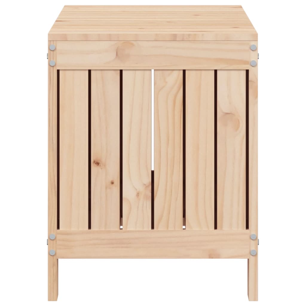 Contenitore da Giardino 76x42,5x54 cm in Legno Massello di Pino 836144