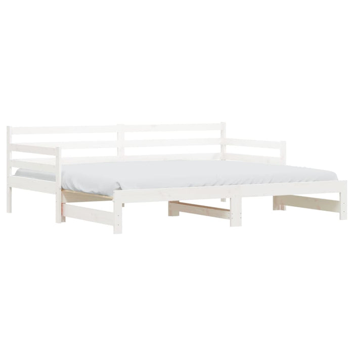 Divano Letto con Letto Estraibile Bianco 90x190cm Massello Pinocod mxl 83832