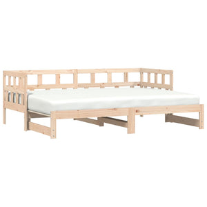 Divano Letto con Letto Estraibile 90x200cm Legno Massello Pinocod mxl 82817