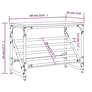 Scarpiera Nera 60x30x45 cm in Legno Multistrato 833413