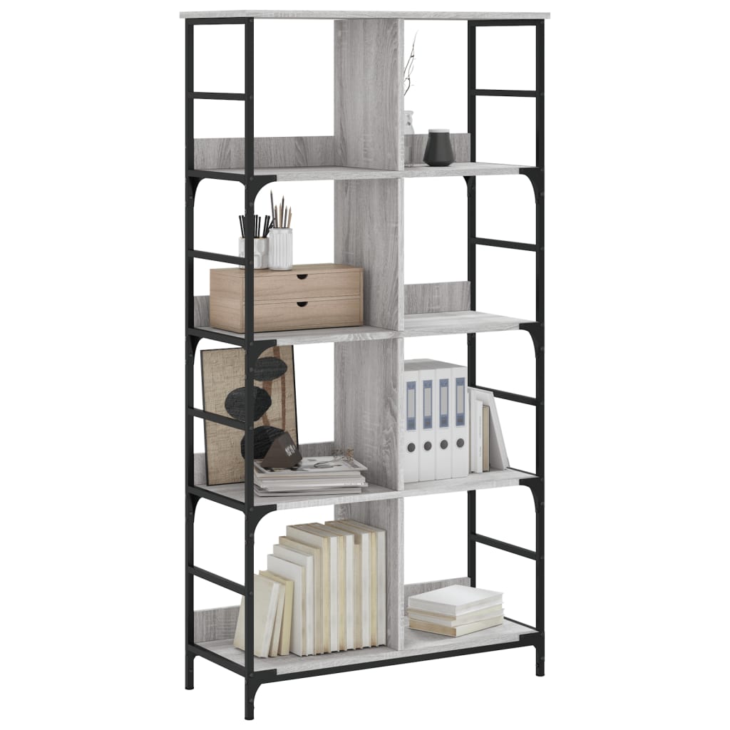 Libreria Grigio Sonoma 78,5x33x153 cm in Legno Multistratocod mxl 130995