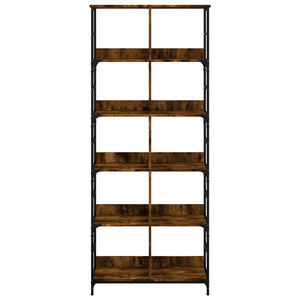 Libreria Rovere Fumo 78,5x33x188,5 cm in Legno Multistrato 835261