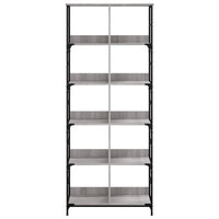 Libreria Grigio Sonoma 78,5x33x188,5 cm in Legno Multistrato 835262