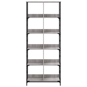 Libreria Grigio Sonoma 78,5x33x188,5 cm in Legno Multistrato 835262