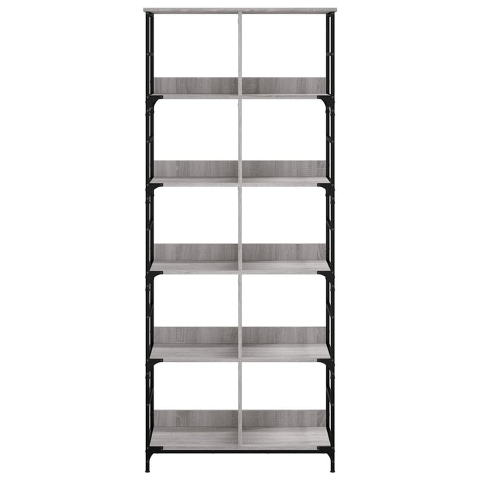 Libreria Grigio Sonoma 78,5x33x188,5 cm in Legno Multistrato 835262