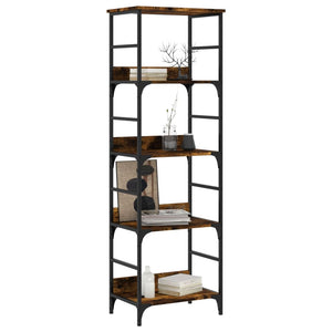 Libreria Rovere Fumo 50x33x153 cm in Legno Multistratocod mxl 130997