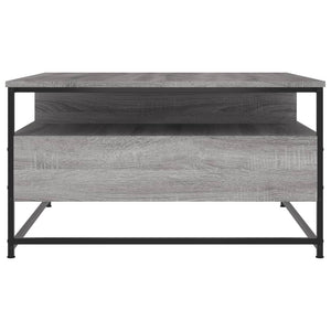 Tavolino da Salotto Grigio Sonoma 80x80x45 cm Legno Multistrato 835292