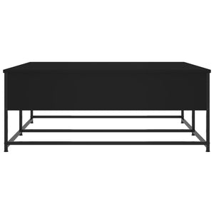 Tavolino da Salotto Nero 100x99x40 cm in Legno Multistrato 835294