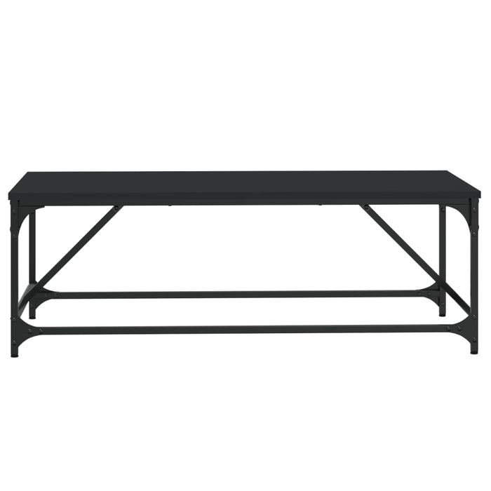 Tavolino da Salotto Nero 100x50x35cm Legno Multistrato 835329