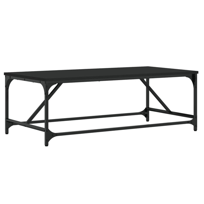 Tavolino da Salotto Nero 100x50x35cm Legno Multistrato 835329