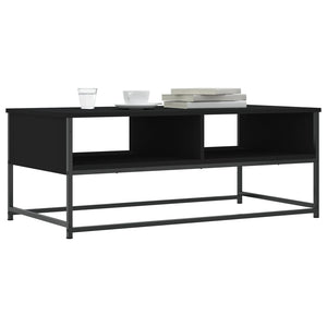 Tavolino da Salotto Nero 100x51x40 cm in Legno Multistrato 835349