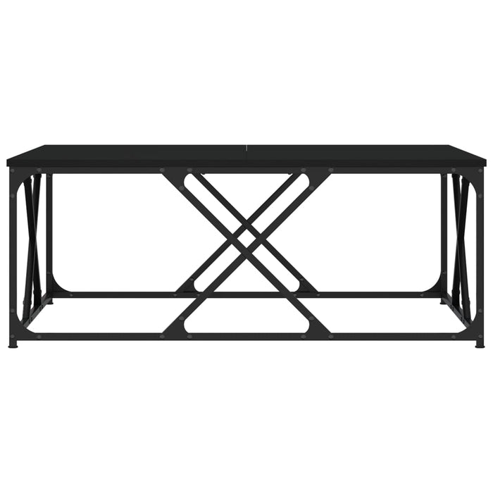 Tavolino da Salotto Nero 100x100x40 cm in Legno Multistrato 835364