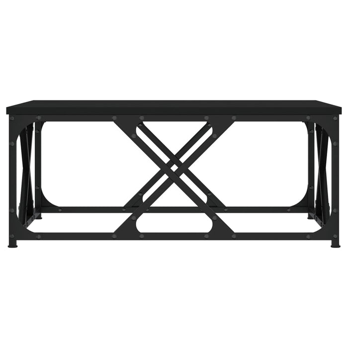 Tavolino da Salotto Nero 70x70x30 cm in Legno Multistrato 835369