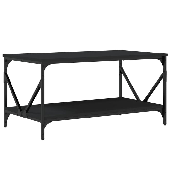 Tavolino da Salotto Nero 90x50x45 cm in Legno Multistratocod mxl 131156