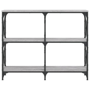 Tavolo Consolle Grigio Sonoma 100x28x80,5 cm Legno Multistrato 835422