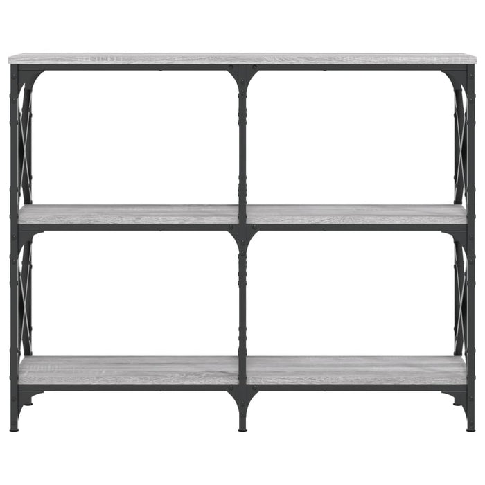 Tavolo Consolle Grigio Sonoma 100x28x80,5 cm Legno Multistrato 835422