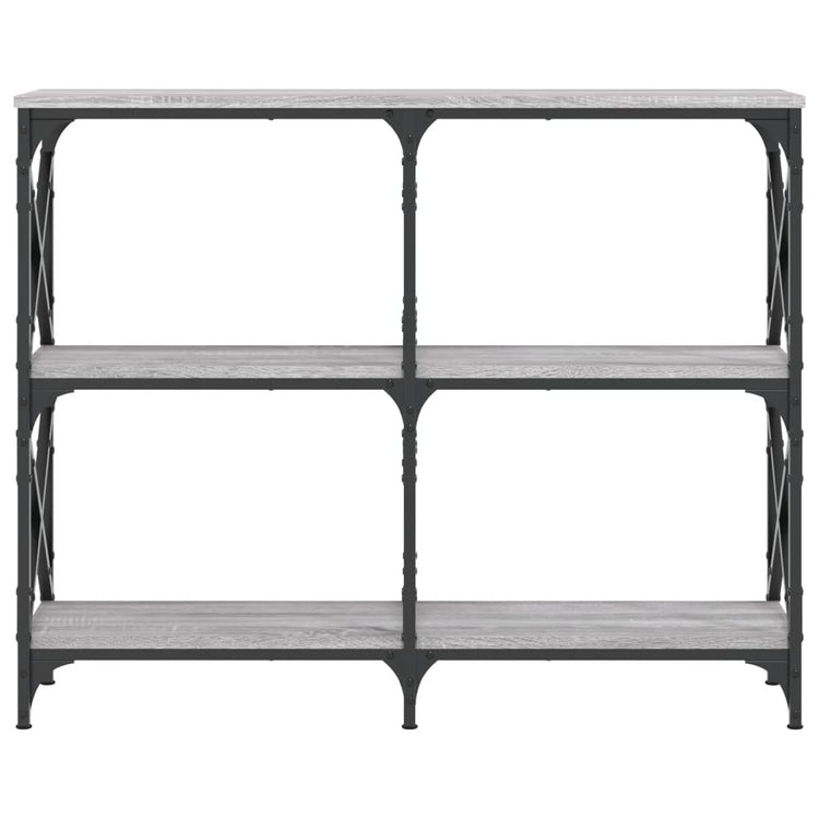 Tavolo Consolle Grigio Sonoma 100x28x80,5 cm Legno Multistrato 835422