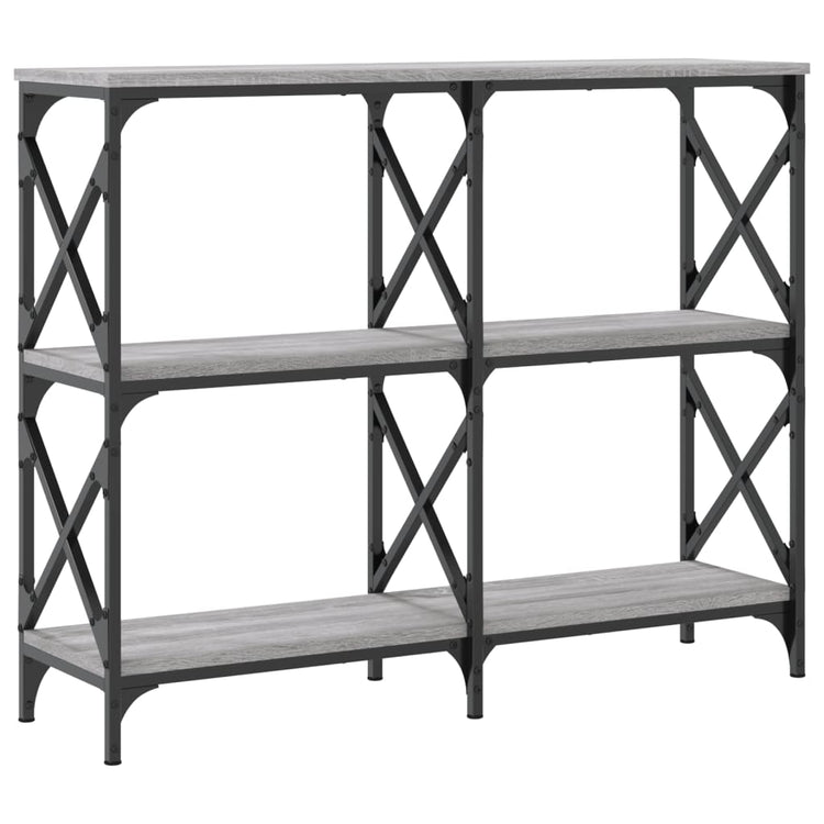 Tavolo Consolle Grigio Sonoma 100x28x80,5 cm Legno Multistrato 835422