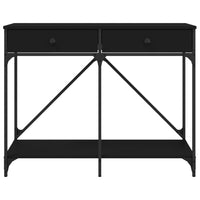 Tavolino Consolle Nero 100x39x78,5 cm in Legno Multistrato 835484