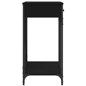 Tavolino Consolle Nero 100x39x78,5 cm in Legno Multistrato 835484