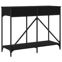 Tavolino Consolle Nero 100x39x78,5 cm in Legno Multistrato 835484