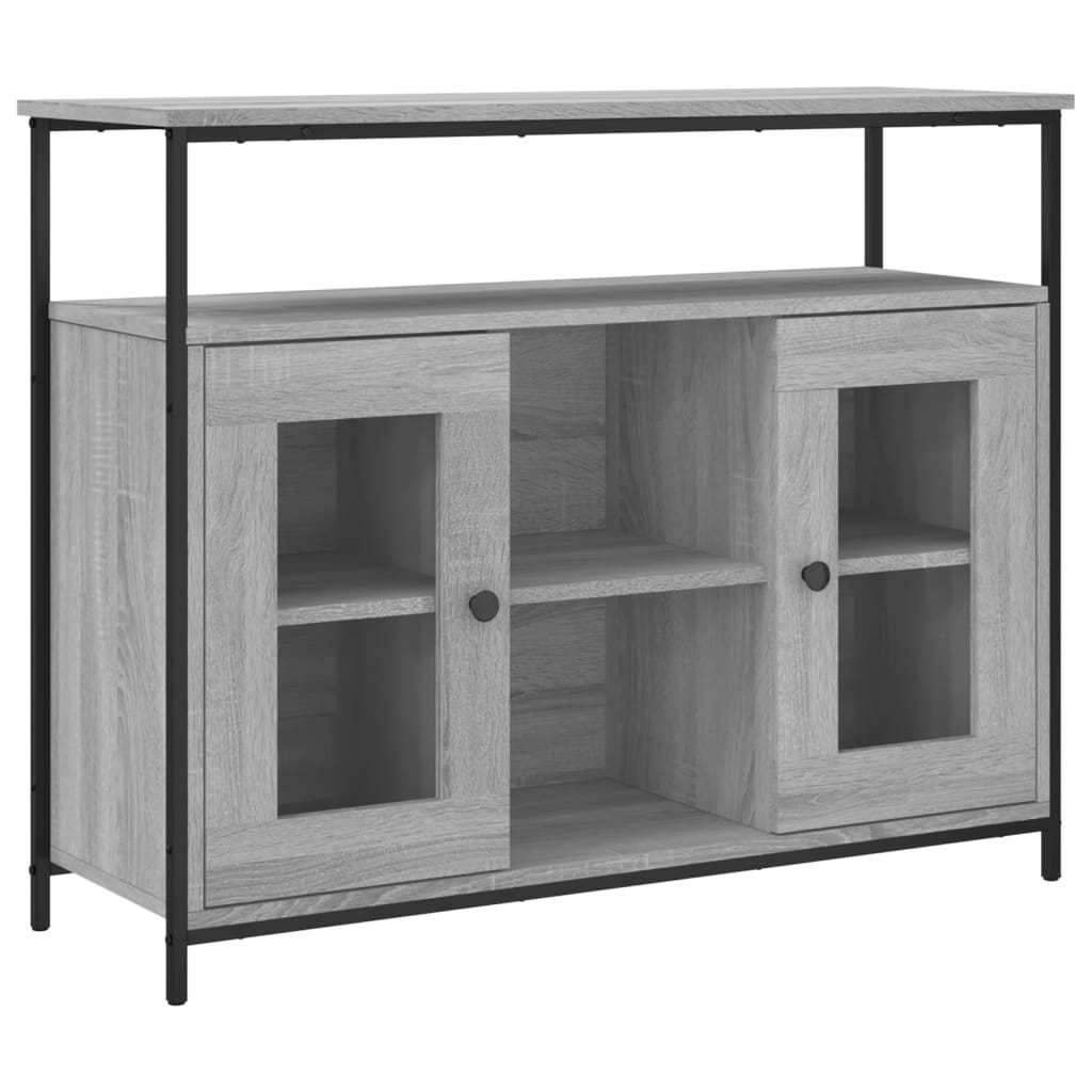 Credenza Grigio Sonoma 100x35x80 cm in Legno Multistratocod mxl 131321