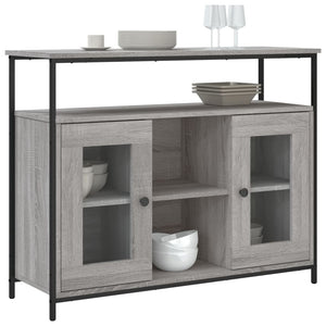 Credenza Grigio Sonoma 100x35x80 cm in Legno Multistratocod mxl 131321