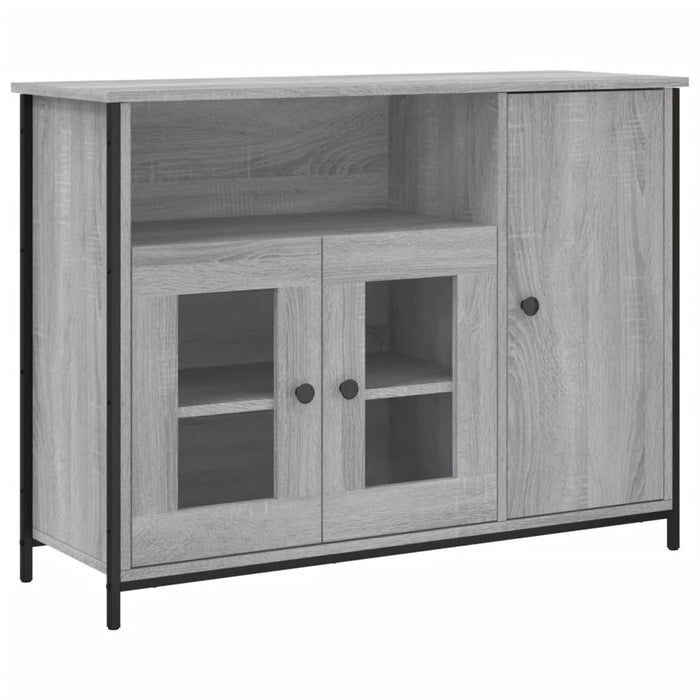 Credenza Grigio Sonoma 100x35x75 cm in Legno Multistrato 835512