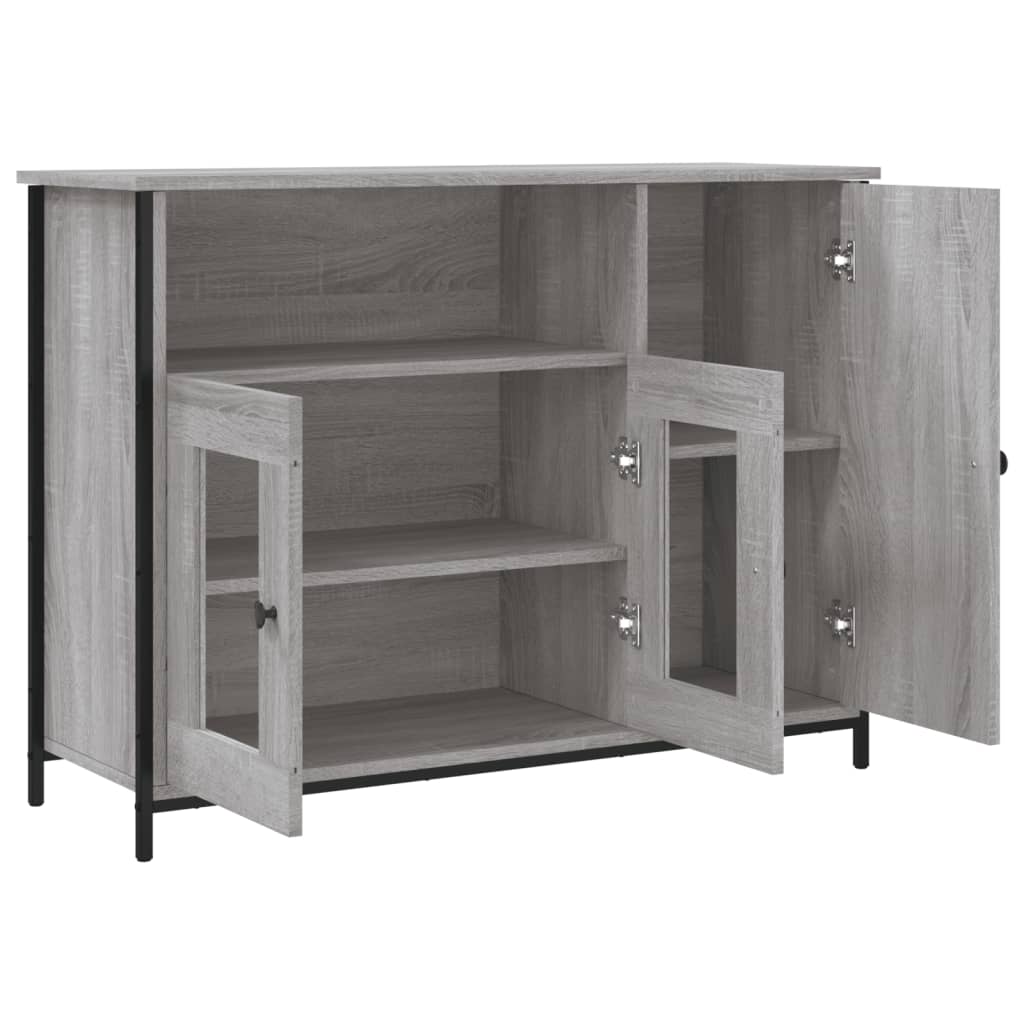 Credenza Grigio Sonoma 100x35x75 cm in Legno Multistrato 835512