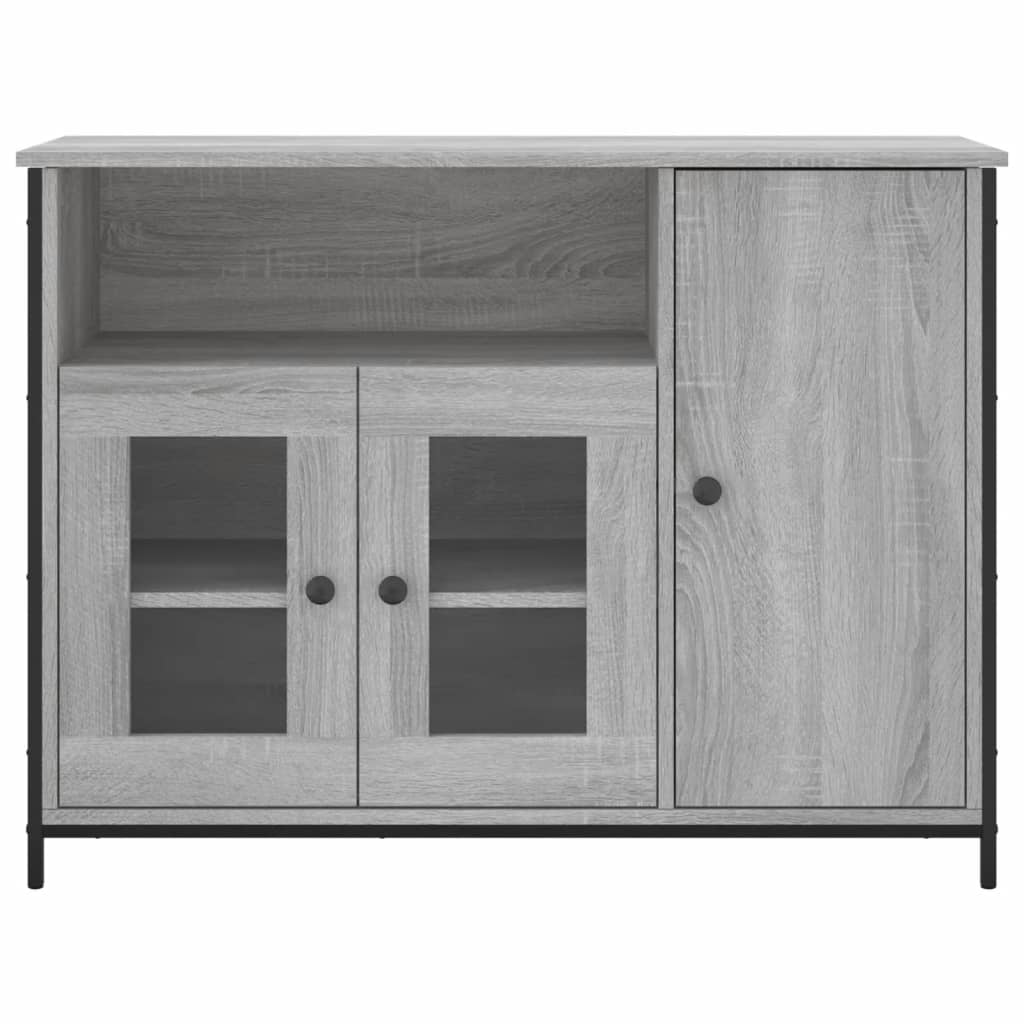 Credenza Grigio Sonoma 100x35x75 cm in Legno Multistrato 835512