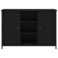 Credenza Nera 100x35x70 cm in Legno Multistrato 835514