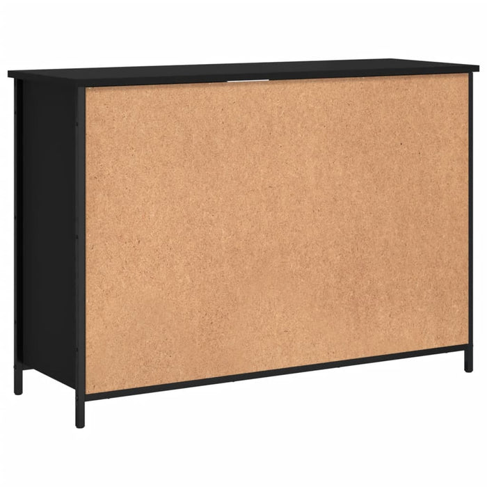 Credenza Nera 100x35x70 cm in Legno Multistrato 835514