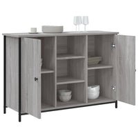 Credenza Grigio Sonoma 100x35x70 cm in Legno Multistrato 835517