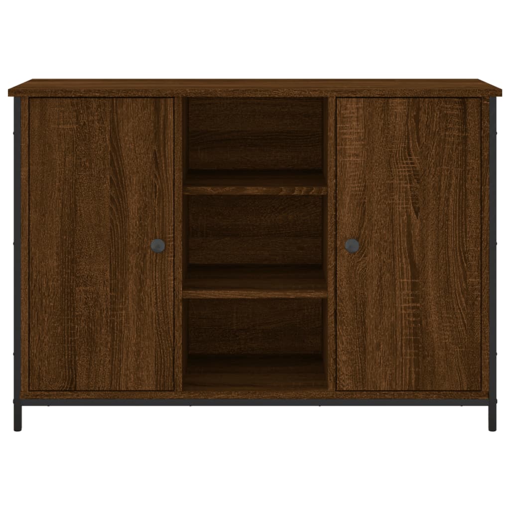 Credenza Rovere Marrone 100x35x70 cm in Legno Multistrato 835518