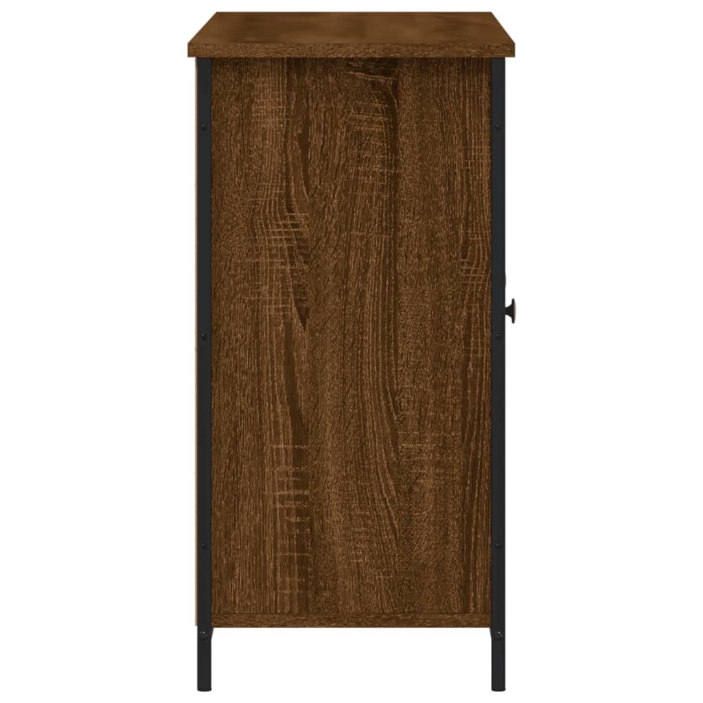 Credenza Rovere Marrone 100x35x70 cm in Legno Multistrato 835518