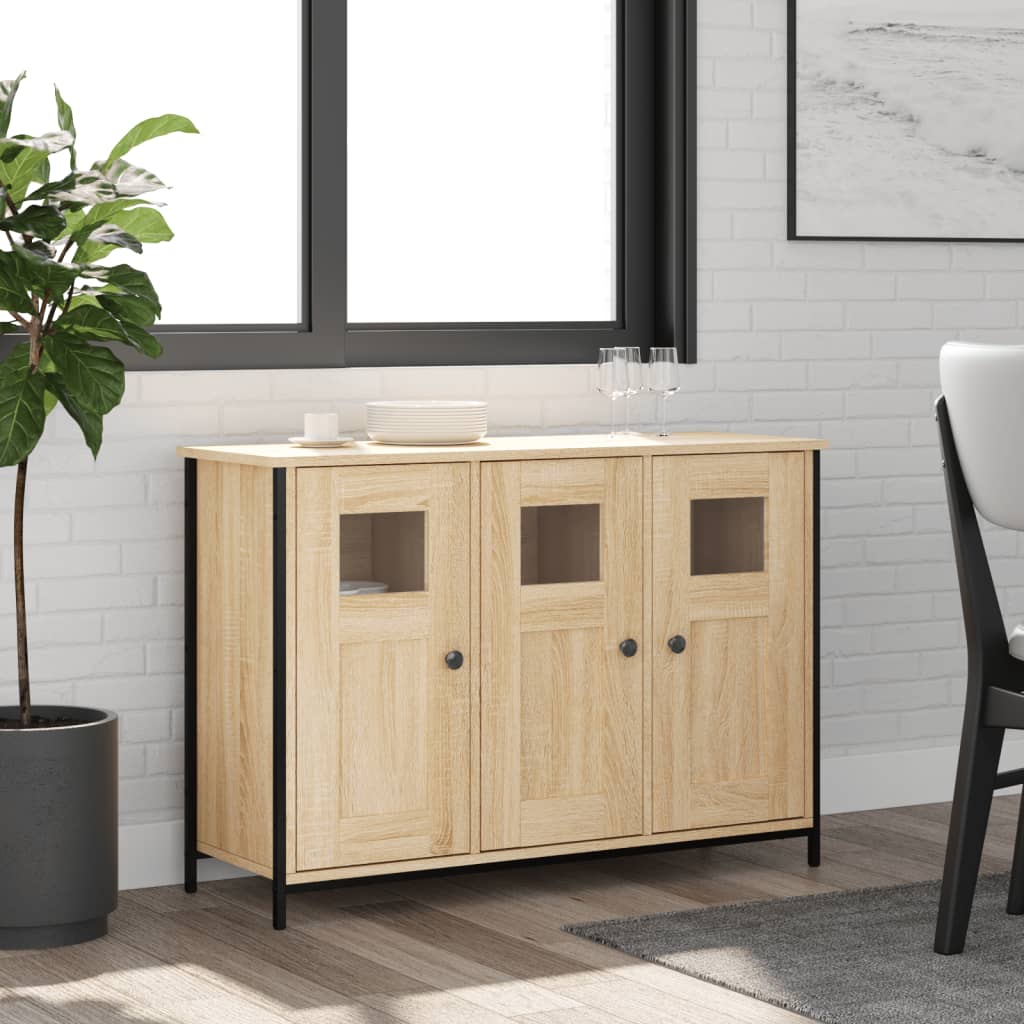 Credenza Rovere Sonoma 100x35x70 cm in Legno Multistrato 835520