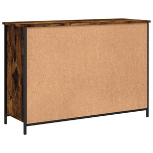 Credenza Rovere Fumo 100x35x70 cm in Legno Multistrato 835521